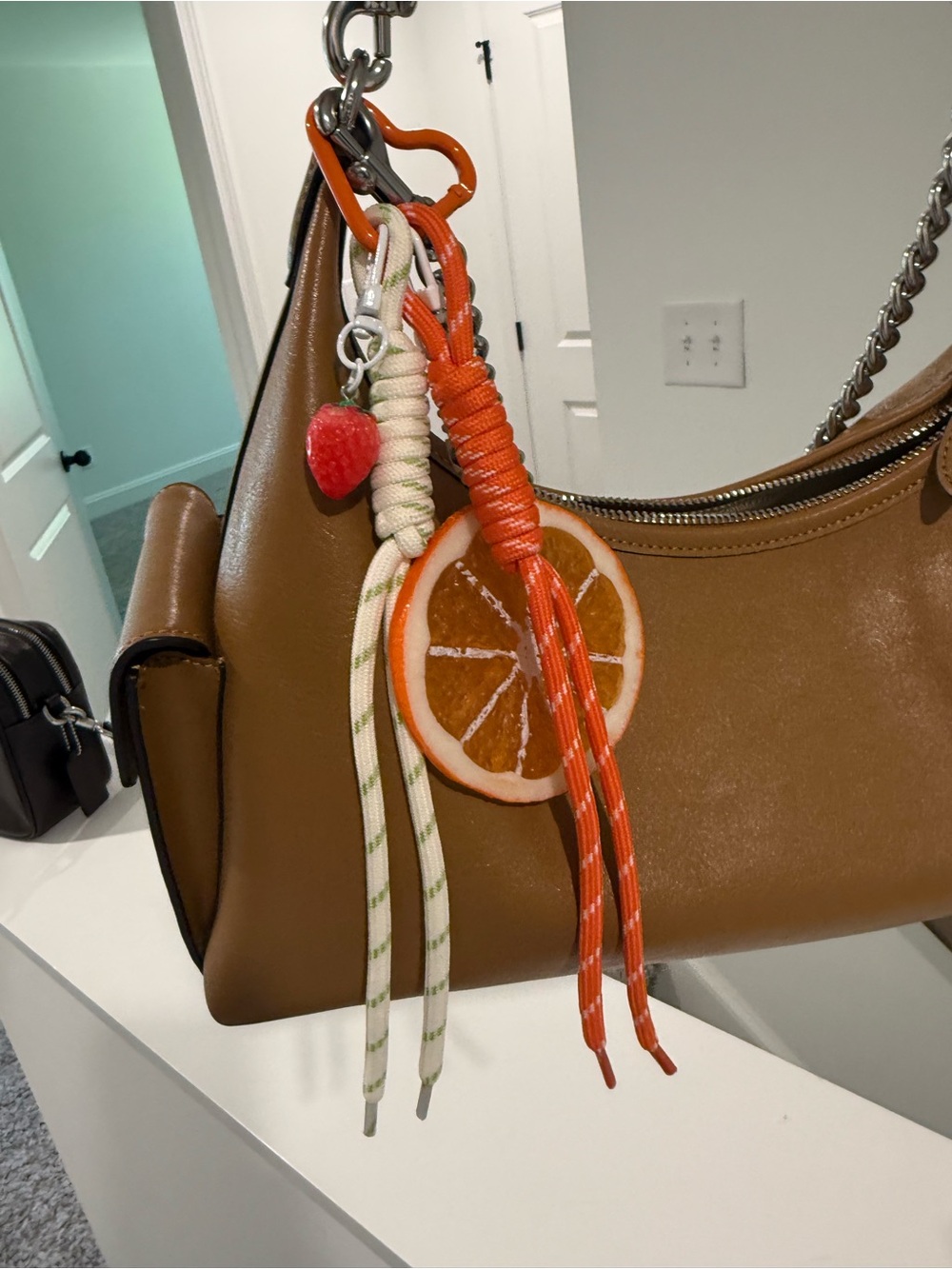 NWT Orange Citrus Rope Purse Charm 🍊🍓